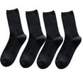 thumbnail image 5 of roadlitg Womens Crew Socks Ribbed Solid Color Stretch Comfortable Basic Socks Everyday Casual Athletic Socks, 5 of 5