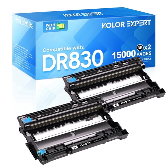 DR830 Drum Unit 2 Pack Compatible Replacement for Brother DR830 Drum DR-830 TN830 TN-830 Drum Unit to use with HL-L2460DW DCP-L2640DW HL-L2480DW HL-L2400D HL-L2405W MFC-L2820DW Printer (2 Pack)
