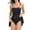 Black, variant on VBVC Womens Tankini Swimsuits Two Piece Blouson Swim Tank Top with Shorts Modest Bathing Suits