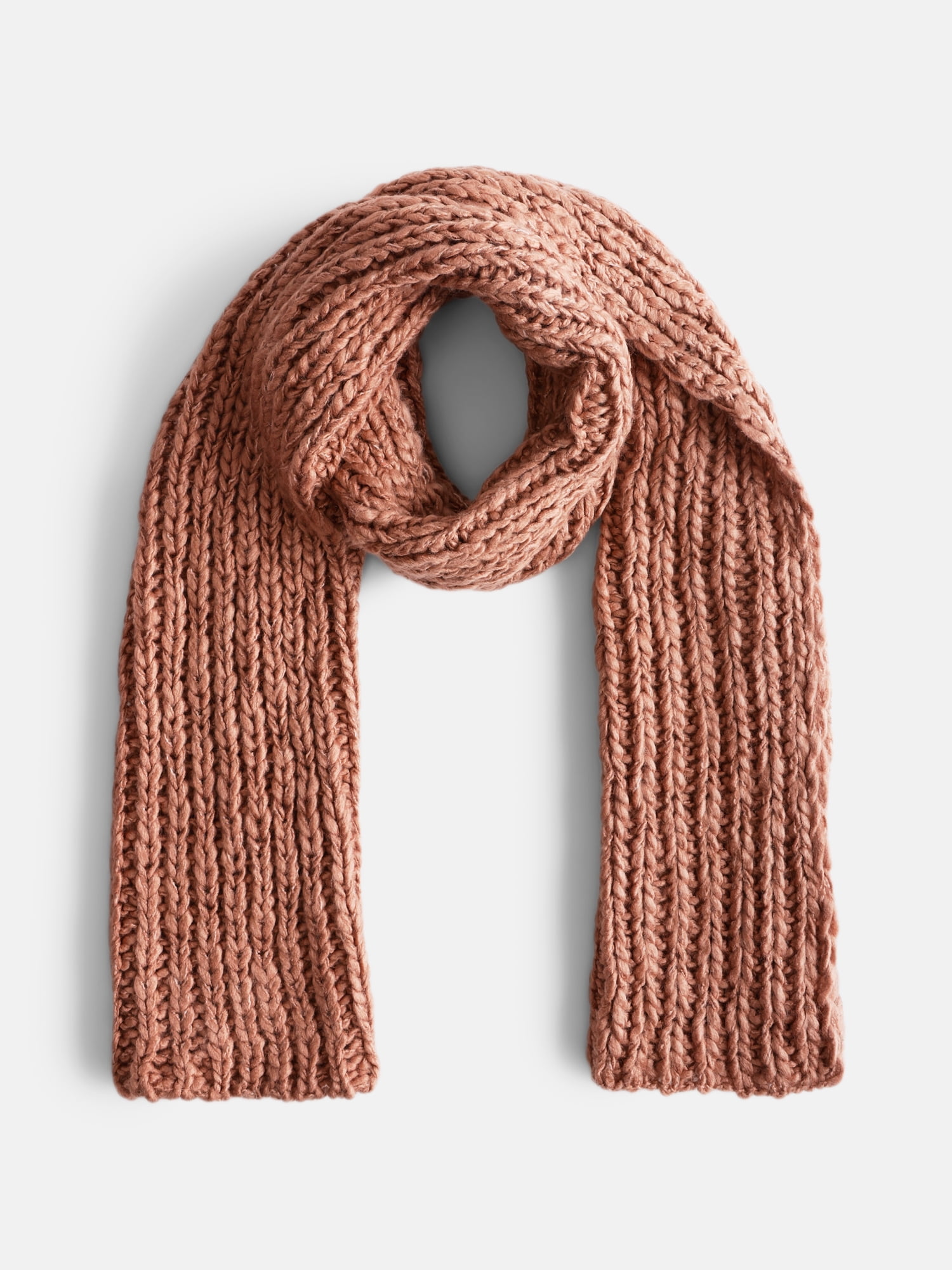 Scenario Women's Chunky Textured Scarf, Root Beer