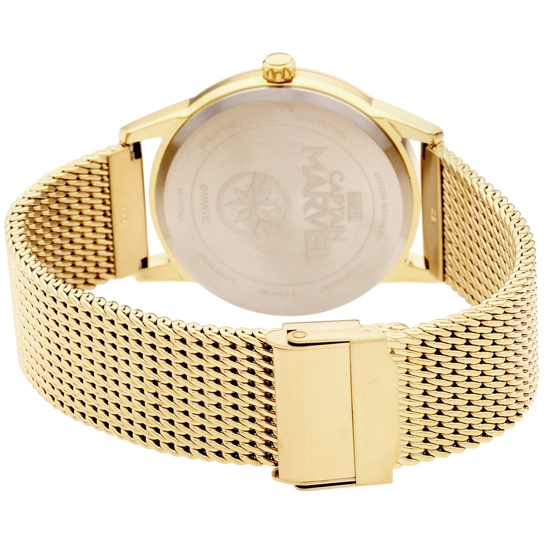 Citizen Captain Marvel Blue Dial Unisex Watch FE7062-51W, Yellow