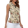 thumbnail image 4 of Whosucclay Horse and Cactus Pattern Womens Golf Shirt for Ladies, Soft 1/4 Zipper for Hiking Tennis, Easy Clean Quarter Zip Golf Shirts, 4 of 7