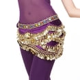 thumbnail image 3 of Fimkaul Womens Men Belt Fashion Belly Wrap Belly Dance Gold Dance Hip Scarf Skirt Belt Belts, 3 of 3