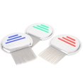 thumbnail image 1 of Jinsinto 3pcs Stainless Steel Lice Comb, Metal Nit Comb, Safely Removes Lice,, 1 of 5