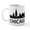 White, variant on CafePress - Chicago Skyline Mug - 11 oz Ceramic Mug - Novelty Coffee Tea Cup