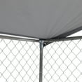 thumbnail image 6 of imerelez Outside Dog Kennel with Cover Roof, Outdoor Dog Playpen Dog Run with Bowls, Heavy Durty Pet Kennel Dog Fence Outdoor for Yard with Secure Lock 181" * 181" *71.65", 6 of 7
