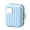 Blue 7 grids, variant on 7 Day Portable Pills Dispenser Case Large Capacity Travel Organizers With Intelligent Compartments Safe Plastic For Home Or Trip