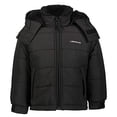 thumbnail image 1 of Boys' Active Puffer Jacket Winter Coat, Solid Black, 7, 1 of 2