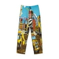 thumbnail image 4 of Junzan Men'S Pajama Pants Different Construction Site Vehicles Sleepwear Pants Pj Bottoms Drawstring And Pockets, 4 of 9