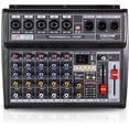 thumbnail image 1 of Mezcladora Steelpro Pro-mix5-a Amplificada 5 Canales Steelpro PRO-MIX5-A, 1 of 3