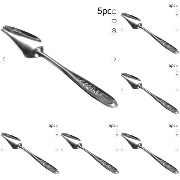 5 PCS Stainless Steel Bird Feeding Spoon - Narrow Tip for Baby Birds Young Pet Birds, Parrot Milk Spoon Fit Finch Canary Cockatiel Hand Feeding, Pet Birds Feeding Spoons Supplies