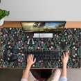 thumbnail image 4 of Long Mouse Pads for Desk,Pioneer Flower Floral Print Pattern Desk Mats on Top Of Desks, Desk Mouse Pad Extra Large with 3mm Non-Slip Base and Stitched Edge for Gaming,Office,Work,Home 47.3"x23.6", 4 of 6