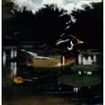 thumbnail image 2 of Abbott Handerson Thayer 20x20 Black Ornate Framed Double Matted Museum Art Print Titled: Male Wood Duck in a Forest Pool, Study for Book Concealing Coloration in the Animal Kingdom, 2 of 5