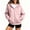 Light pink-#001, variant on Dweltoz Zip Up Hoodies for Women Oversized Casual Sweatshirts Cute Full Zip Cozy Jackets with Pockets Fall Winter Long Sleeve Hooded Clothes,Black M