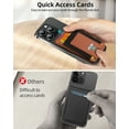 thumbnail image 6 of ExtreLife Magnetic Phone Wallet Stand, Magsafe Card Holder Compatible for iPhone 16/15/14/13/12 Series, Genuine Leather, RFID Blocking, Fits 9 Cards, 6 of 8