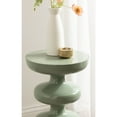 thumbnail image 3 of Kate and Laurel Fondi Modern Metal Round Side Table, 12 x 12 x 21, Green, Dorm Living Room Stacked Bubble End Table for Use as Bedroom Nightstand or Outdoor Patio Decor Option, 3 of 8