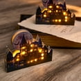 thumbnail image 4 of EUDIDV Halloween Figurines Halloween Castle LED Luminous Decoration Party Decoration Desktop Decoration Castle Model House Halloween Decorations For Home Desktop Decor Creepy Tabletop Decor, 4 of 7