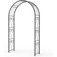 thumbnail image 4 of EastVita Garden Arch Trellis 7.9 Foot Steel Coated Metal Arbor Climbing Plants Vine Flowers Garden Decor, 4 of 4