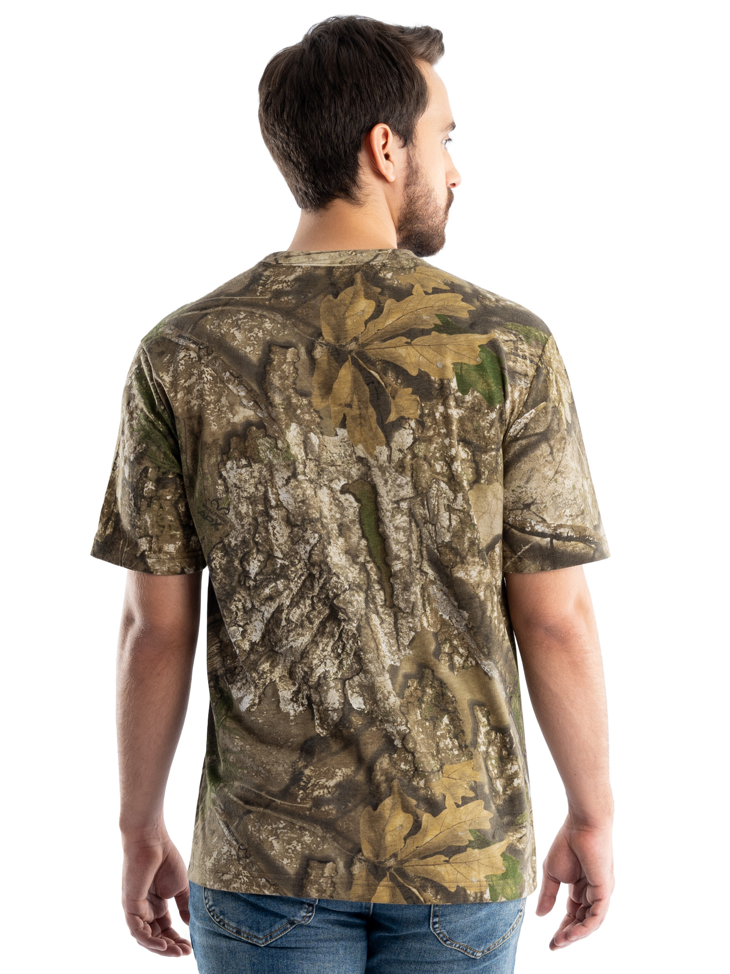 Realtree Mens Short Sleeve Scent Control Hunting Camouflage T Shirt Realtree Apx M 4330