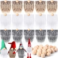 thumbnail image 3 of 15 Barbas de Gnomo para Manualidades Día de Pascua Tela de Piel Sintética Barbas de Gnomos Precortadas Hechas a Mano 30 Piezas Bolas de Madera para Halloween Navidad Día de San Valentín Día de la Inde, 3 of 4