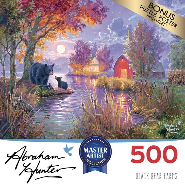 Cra-Z-Art Abraham Hunter 500-Piece Black Bear Farms Jigsaw Puzzle