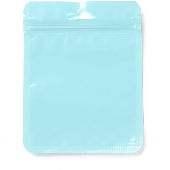 100Pcs 3x5 inch Plastic Zip Lock Gift Bags Self Seal Bags with Transparence Windows Resealable Bags