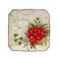 thumbnail image 3 of Certified International Set of 4 Winter's Medley Christmas Canape Plates 5.75", 3 of 5