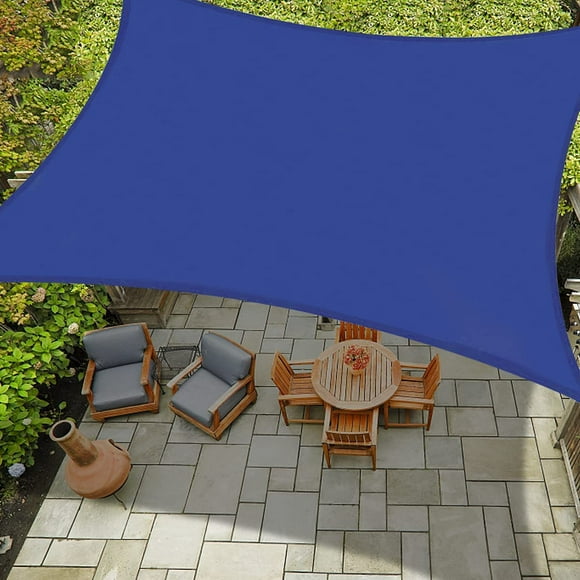 Voile d'Ombrage pour Patio, Toile d'Ombrage Rectangulaire 8 Pieds x 10 Pieds, Tissu Pare-Soleil Blocage UV - Auvent de Couverture Extérieur Abri pour Pergola Cour Arrière Jardin Cour