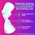 thumbnail image 2 of Almohadillas femeninas Always Radiant Flexfoam con alas talla 1 42 unidades, 2 of 9