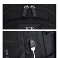thumbnail image 5 of ICE Junior Travel Backpack with USB Charging Port, Carry On Backpack Water-resistant Work Business Laptop Backpack for Men，Black, 5 of 7