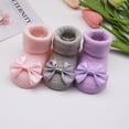 thumbnail image 3 of Newborn Baby Girl Toddler Lace Bow Ankle Anti Slip Socks+Hairband,kids Socks Girls 3-12 Months, 3 of 12
