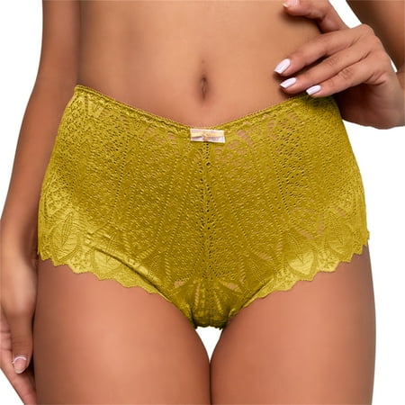 Landzoo Women Floral Lace Underwear High Waisted Seamless Thongs For Women Breathable Sexy Bikini Panty Brief Panties Stylish Flexible Cozy Women Underwear