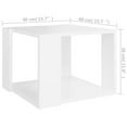thumbnail image 3 of vidaXL Coffee Table White 40x40x30 cm Engineered Wood, 3 of 3