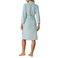 thumbnail image 3 of Bata de baño para mujer INSPIRE CHIC, duradera, ligera, estilo kimono, bata de lujo para spa, resort y hotel, color gris azul, 3 of 5