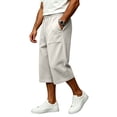 thumbnail image 3 of Mens Baggy Sweat Shorts Gym Athletic Basketball Summer Workout Lounge Beach Drawstring Shorts with Big Pockets, 3 of 7