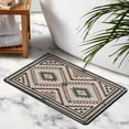 thumbnail image 3 of Transform Your Bathroom Space: Boho Bath Mat, Non-Slip, Ultra Soft, Absorbent, 20x32in - Luxury Machine Washable Bathroom Floor Rug, 3 of 5