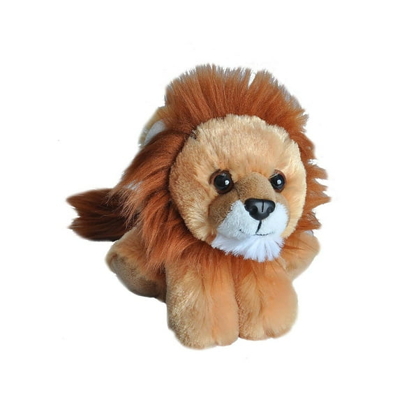 Wild Republic Hug'ems Lion Stuffed Animal, 7 Inches
