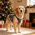 thumbnail image 2 of huayou Christmas Pet Sleeveless Vest, Santa Hat & Snowflake Printed Dog Cat Tank Top, Holiday Warm Clothes for Small Medium Pets, XL Size, 2 of 7