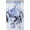 Penguin Party Shower Curtain And Rings