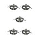 thumbnail image 3 of Sonducket Media cara Retro Masque Masquerade Disfraces Mardi Gras Fiesta veneciana Actuación Cumpleaños Halloween plata antigua Type2 NO2 Sonducket CBP372943, 3 of 5