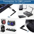 thumbnail image 3 of MIMIRACLE DMX512 Dfi DJ 2.4G DMX driver, 1 transmisor y 5 receptores, control de iluminación de esce, 3 of 6
