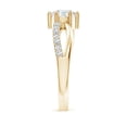 thumbnail image 3 of ANGARA Lab Grown Diamond Split Shank Promise Ring for Women in 14K Yellow Gold (Size-5.9mm| Color-F-G| Clarity-VS) | April Birthstone, Anniversary, Jewelry Gift for Women | Lab-Grown Diamond Ring, 3 of 8