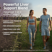 ORZAX Milk Thistle Supplement with 80% Silymarin, Vegan, Supports Liver Health, Antioxidant Defense, 120 Capsules