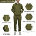 thumbnail image 2 of Men's Tech Fleece Hoodie & Jogger 2-Piece Matching Set With Heat Seal Zipper Design (Sizes, S to 4XL), 2 of 5