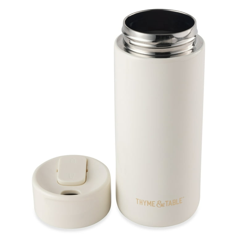 Thyme & Table 22 fl oz Stainless Steel Coffee Tumbler Cream