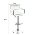 Coaster Contemporary Grey Adjustable Bar Stool
