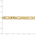 thumbnail image 5 of Real 14kt Yellow Gold 6.25mm Flat Figaro Chain; 26 inch; Lobster Clasp; for Adults and Teens; for Women and Men, 5 of 5