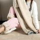 thumbnail image 3 of Pantalones casuales cálidos para mujer, pantalón jogger con forro de invierno para niñas, pantalones deportivos térmicos gruesos para mujer, L Macarena Pantalones de mujer con forro polar, 3 of 8