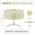 thumbnail image 7 of UMINEUX Outdoor Tablecloth with Umbrella Hole and Zipper, Spring/Summer Waterproof Table Cover for Picnic/BBQ/Garden(60" Round, Butterfly), 7 of 7