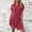 Hot Pink, variant on House Dress Summer Maxi Dresses for Women 2026 Solid Color Lapel Button Down Breathable Regular Fit Office Dress with Pockets for Work and Weekend